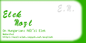 elek mozl business card